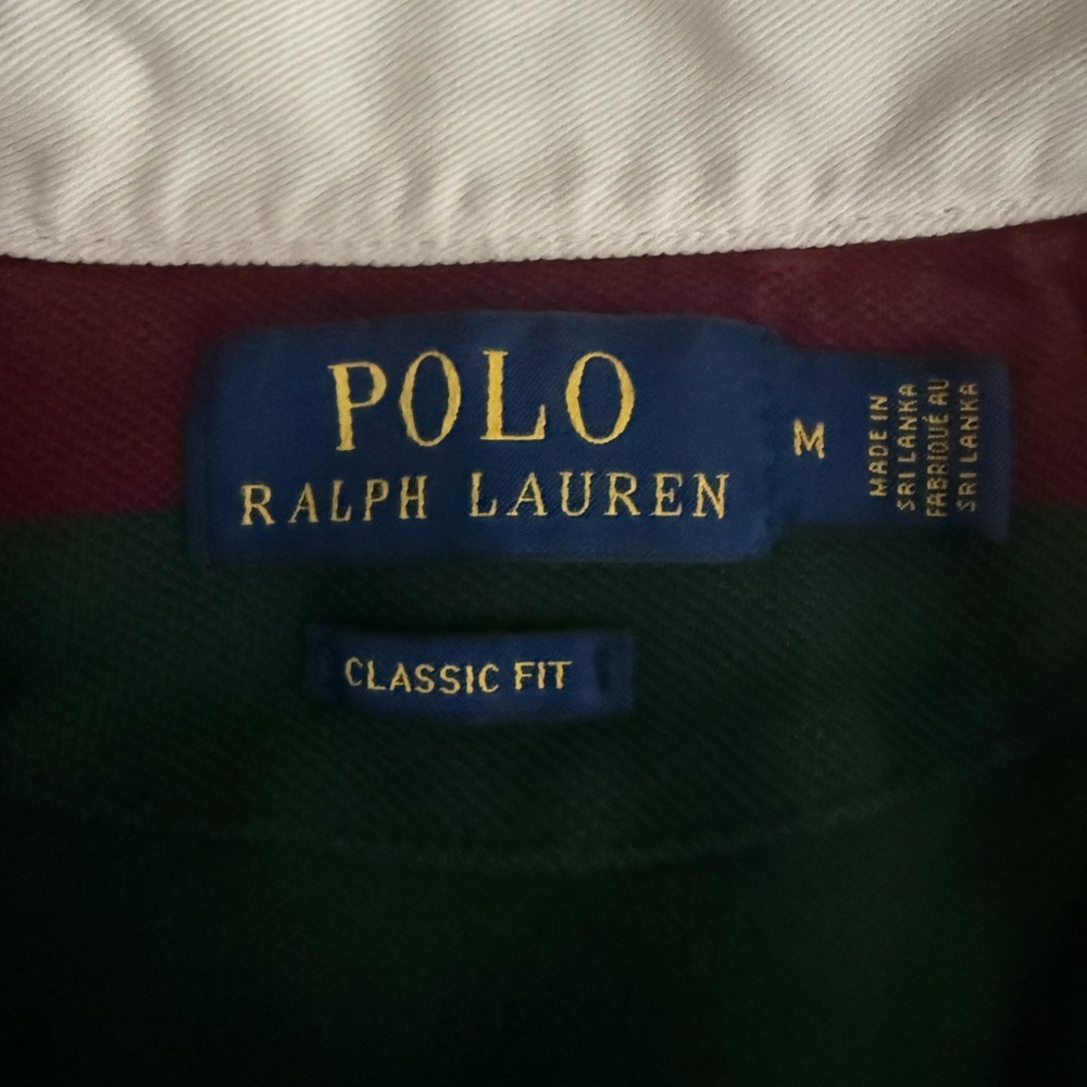 Polo Ralph Lauren Bleecker Cup Rugby Shirt Men’s Medium Classic Fit